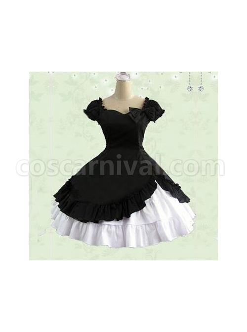 Cotton-Short-Sleeves-Ruffle-Classic-Lolita-Dress-coscarnival-1213