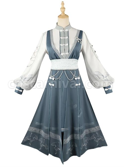 Crane-String-Series-Improved-Chinese-Style-Exquisite-Embroidery-Buckle-Design-Classic-Lolita-Long-Sleeve-Dress-Set-coscarnival-3091