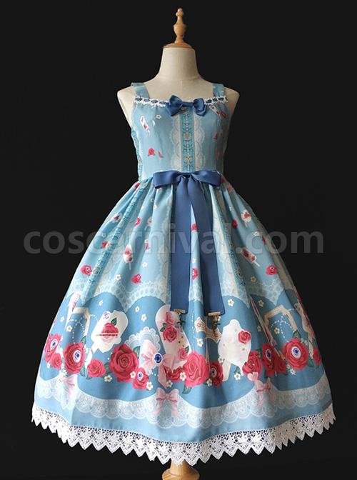 Crucifix-Rose-Popsicle-Printing-Classic-Lolita-Sling-Dress-coscarnival-3805