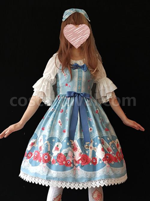 Crucifix-Rose-Popsicle-Printing-Classic-Lolita-Sling-Dress-coscarnival-3817