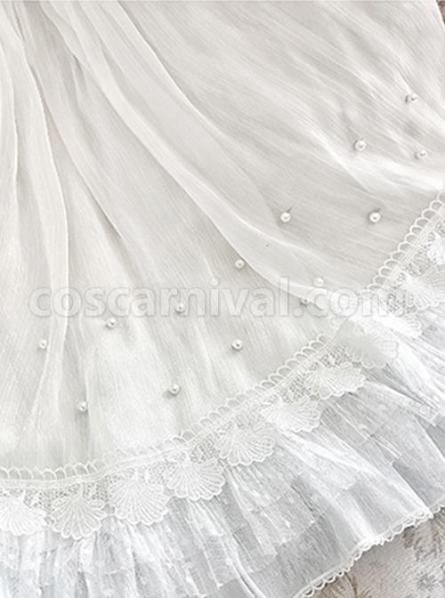 Cub-Of-The-Sea-Series-JSK-With-A-Shawl-Detachable-Pearl-Shoulder-Strap-Front-Beading-Sew-Pearls--Classic-Lolita-White-Slip-Dress-coscarnival-3094