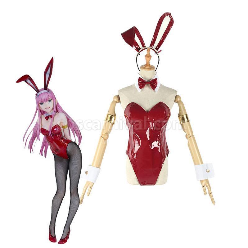 DARLING in the FRANXX 02 Cosplay Zero Two Bunny Girl Cosplay Costumes coscarnival011118257