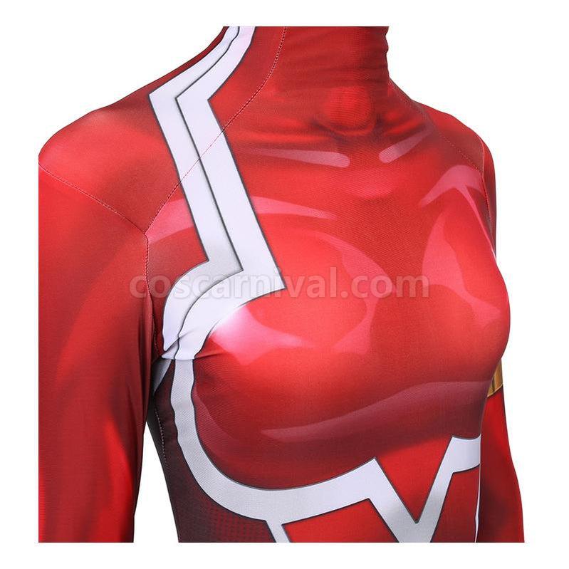 DARLING in the FRANXX 02 Zero Two Jumpsuit Cosplay Costumes coscarnival011118326