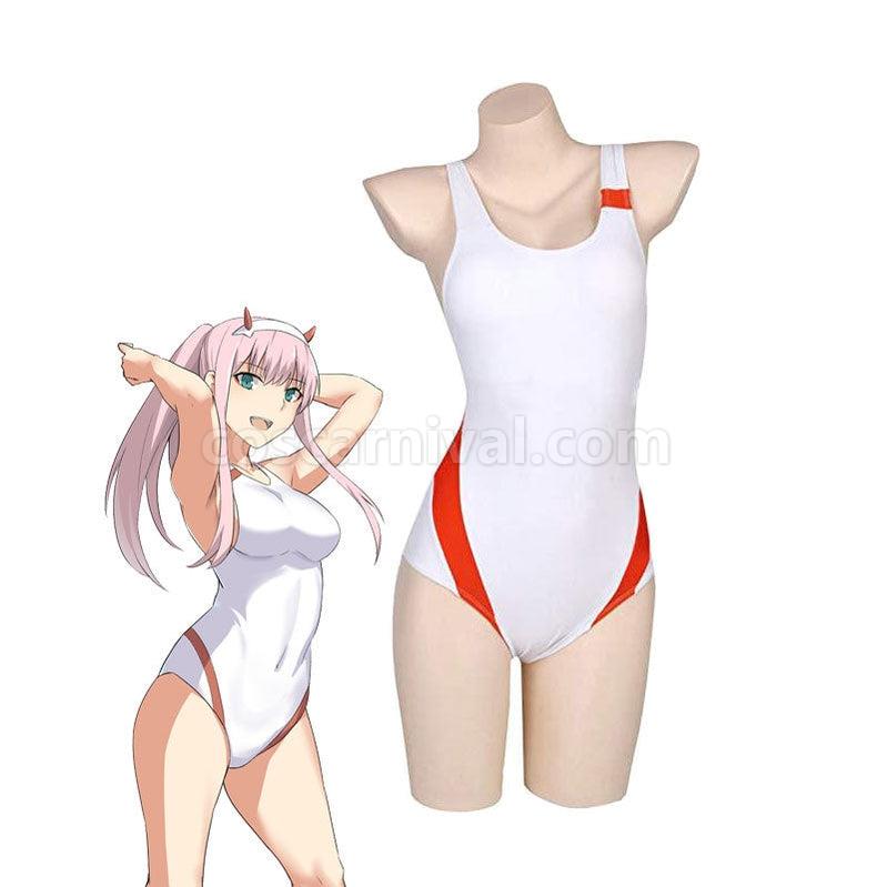 DARLING in the FRANXX 02 Zero Two Swimsuit Jumpsuit Cosplay Costumes coscarnival011116066