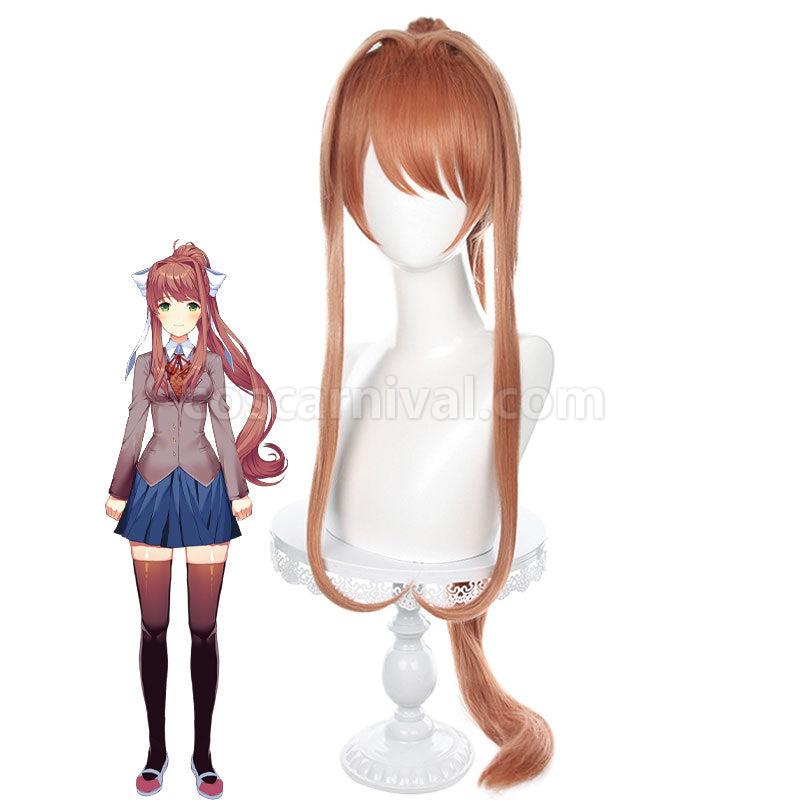 DDLC Doki Doki Literature Club Monika Long Ponytail Cosplay Wigs coscarnival01115222