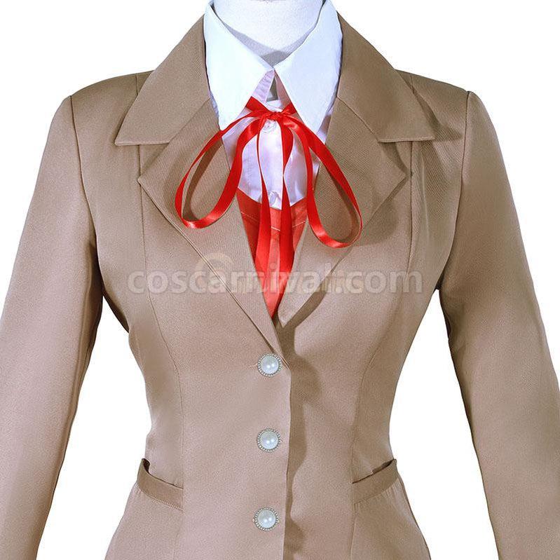 DDLC! Doki Doki Literature Club Monika Uniform Outfit Cosplay Costumes coscarnival011118882