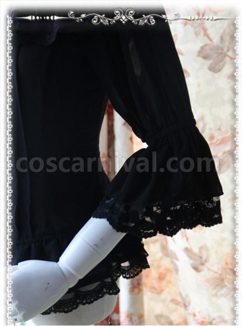 Daily Version Fairy Dance Series Black Small Trumpet Sleeves Lolita Shirt coscarnival