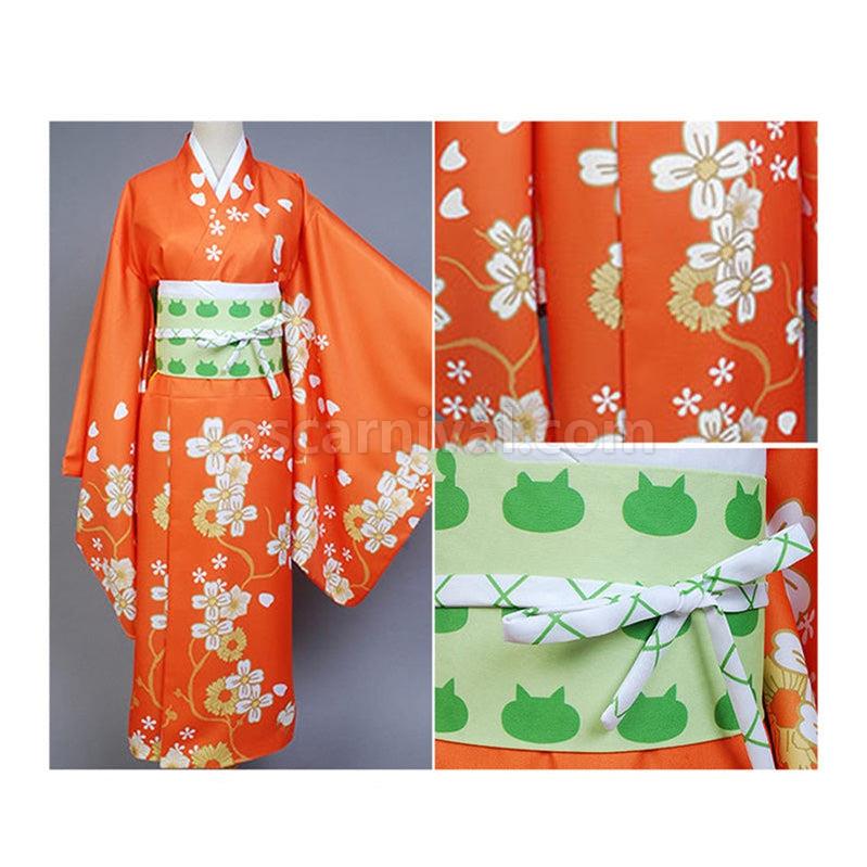 Danganronpa 2 Goodbye Despair Hiyoko Saionji Kimono Cosplay Costumes coscarnival011114674