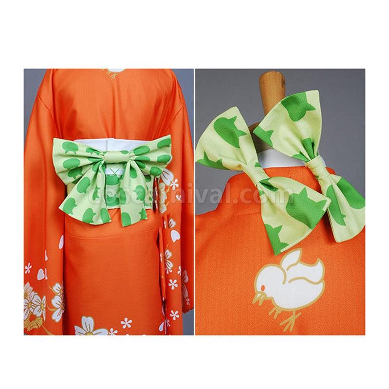 Danganronpa 2 Goodbye Despair Hiyoko Saionji Kimono Cosplay Costumes coscarnival011114684