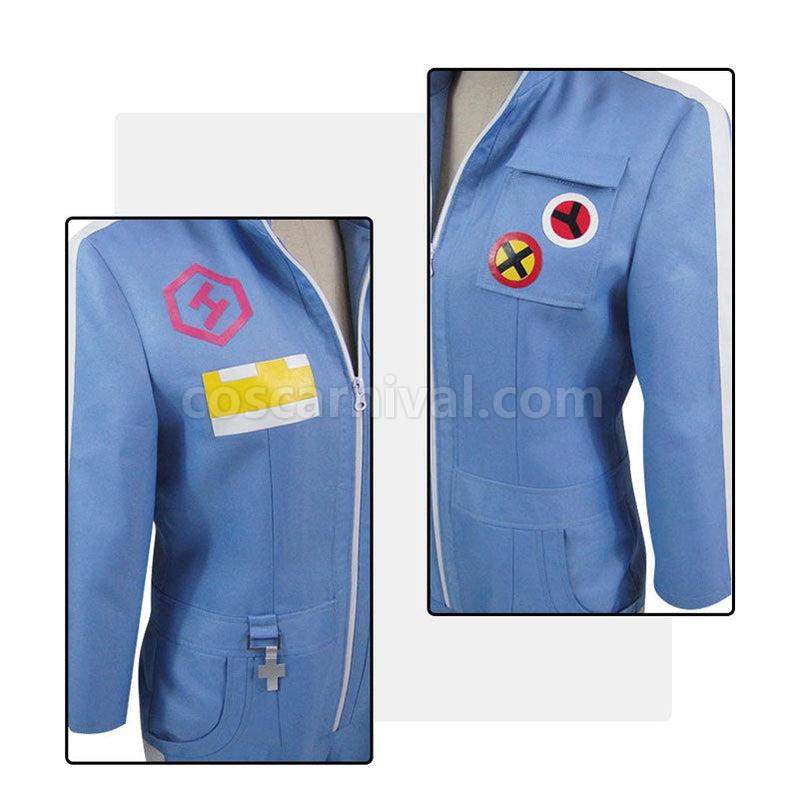 Danganronpa 2 Goodbye Despair Kazuichi Souda Blue Uniform Cosplay Costumes coscarnival011117340