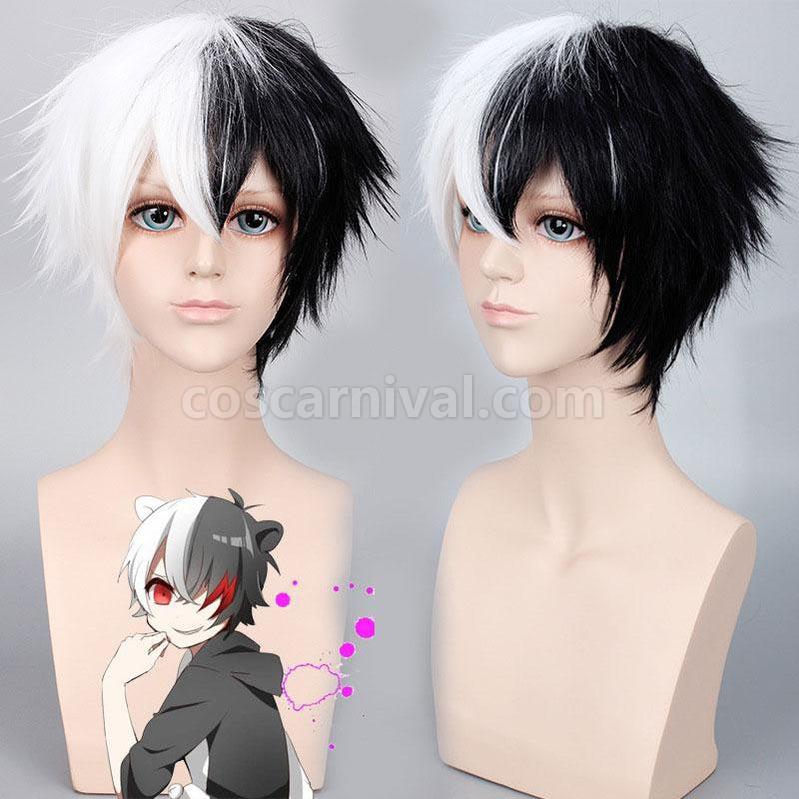 Danganronpa Trigger Happy Havoc Monokuma Black and White Bear Short Cosplay Wigs coscarnival011118724