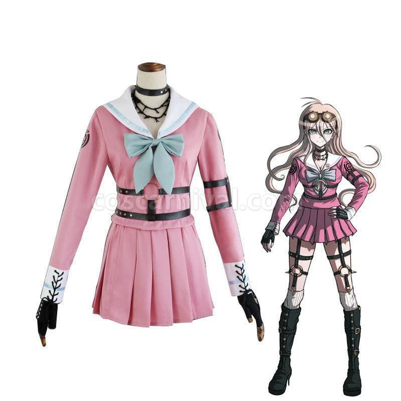 Danganronpa V3 Killing Harmony Iruma Miu Cosplay Costume Halloween Party Suit coscarnival011119168