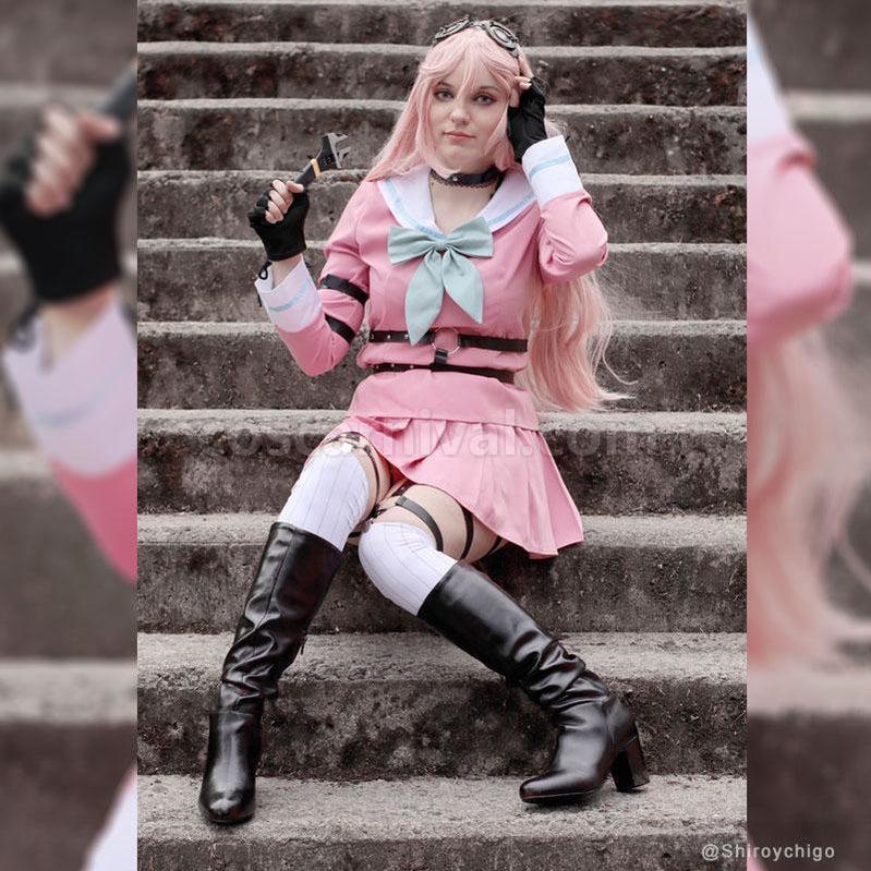 Danganronpa V3 Killing Harmony Iruma Miu Cosplay Costume Halloween Party Suit coscarnival011119185