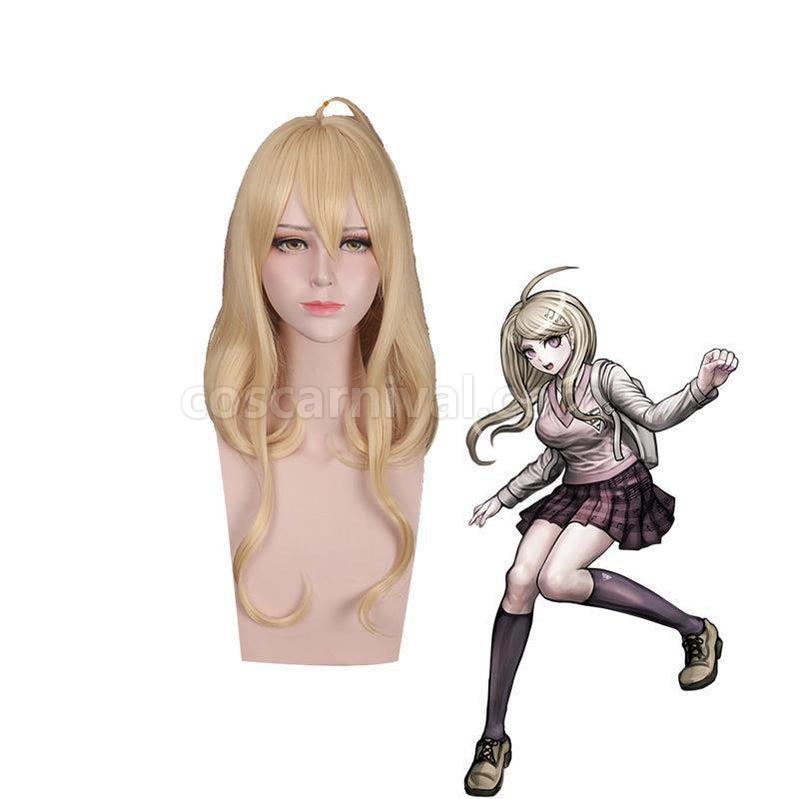 Danganronpa V3 Killing Harmony Kaede Akamatsu Long Straight Blonde Cosplay Wigs coscarnival011119223