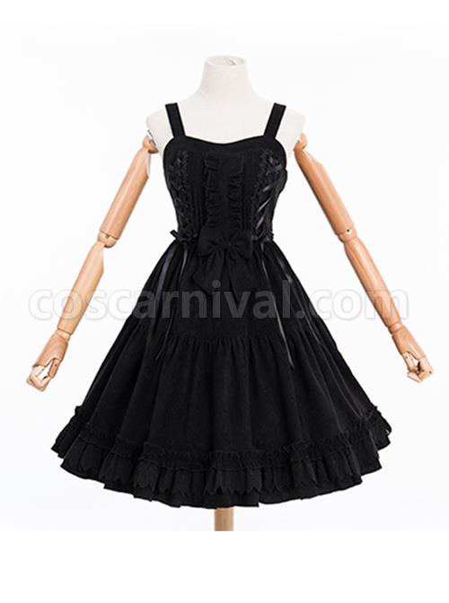 Danube-Lovers-Series-Ruffle-Classic-Lolita-Corduroy-Autumn-Winter-Sling-Dress-coscarnival-517