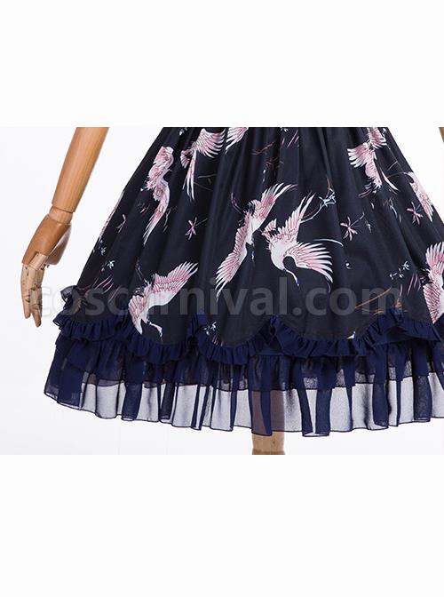 Dark-Blue-Retro-Chinese-Style-Classic-Lolita-Short-Sleeve-Dress-coscarnival-5179