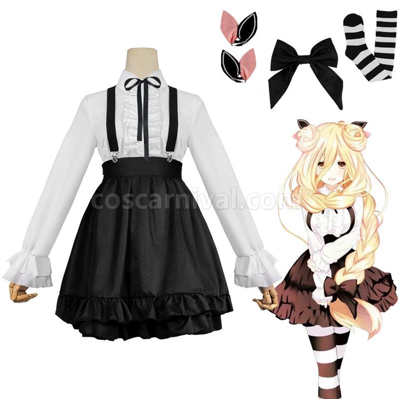 Date A Live 4 Hoshimiya Mukuro Maid Cosplay Costumes coscarnival0111554
