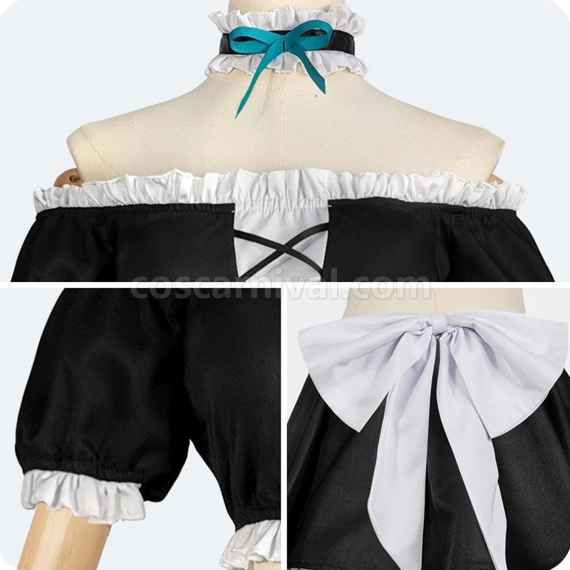 Date A Live 4 Nia Honjou Maid Cosplay Costumes coscarnival0111645