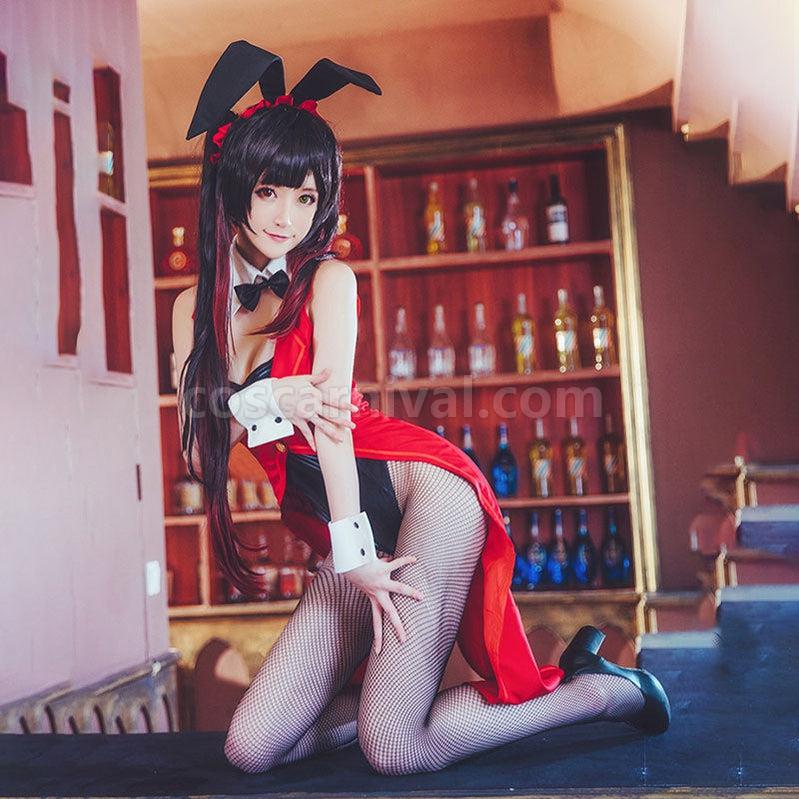 Date A Live Kurumi Tokisaki Bunny Girl Outfits Cosplay Costume coscarnival011115133
