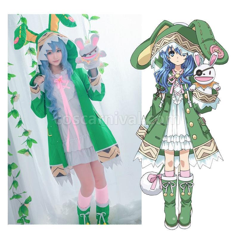 Date A Live Yoshino Himekawa Green Coat Outfits Cosplay Costume coscarnival011115171