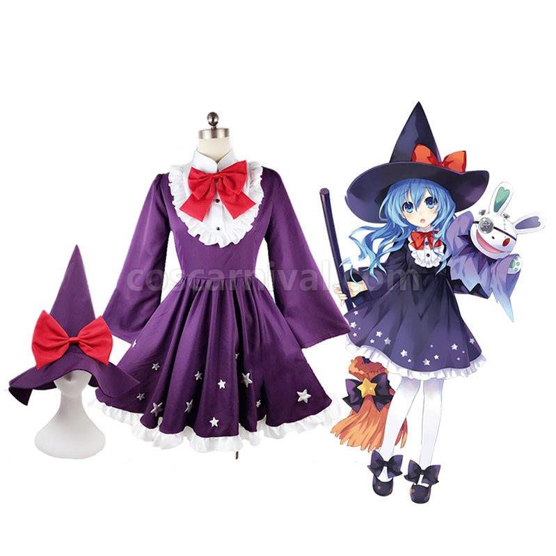 Date A Live Yoshino Himekawa Halloween Witch Outfits Cosplay Costume coscarnival011115073