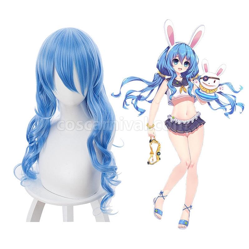 Date A Live Yoshino Himekawa Long Blue Wavy Cosplay Wigs coscarnival011115177