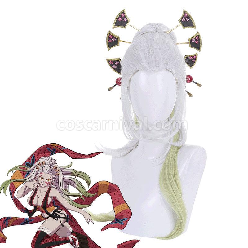 Demon Slayer Kimetsu no Yaiba Daki Cosplay Wigs coscarnival01117418