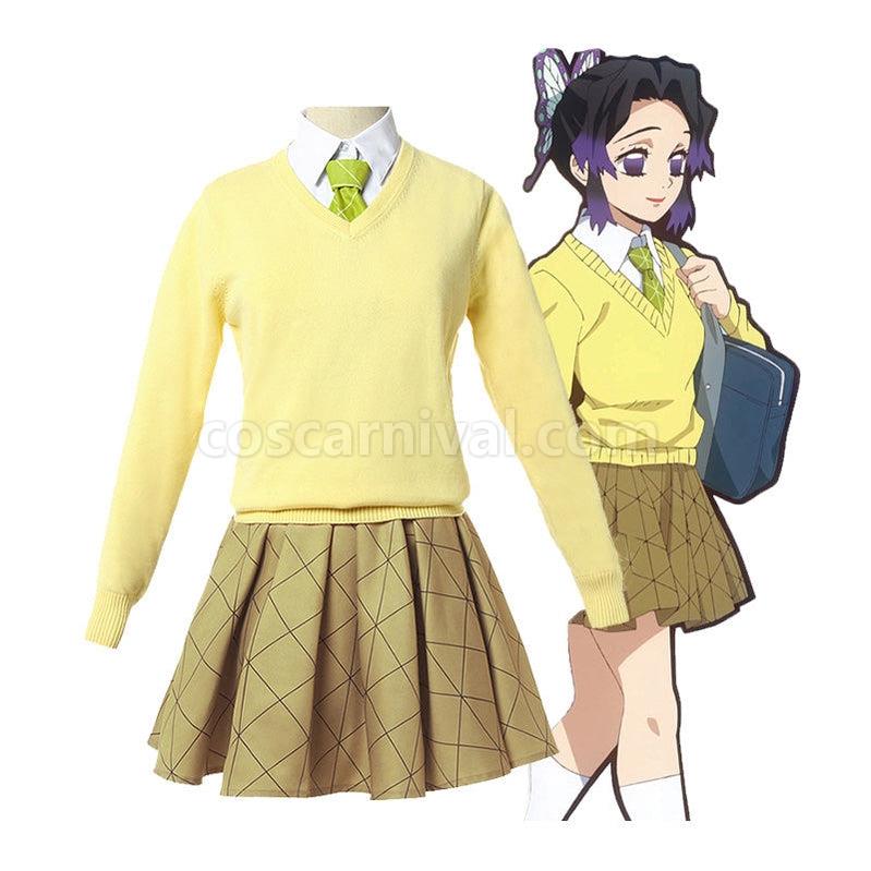 Demon Slayer Kimetsu no Yaiba Demon Slayer Academy Shinobu Kocho JK Uniform Cosplay Costume coscarnival011115060