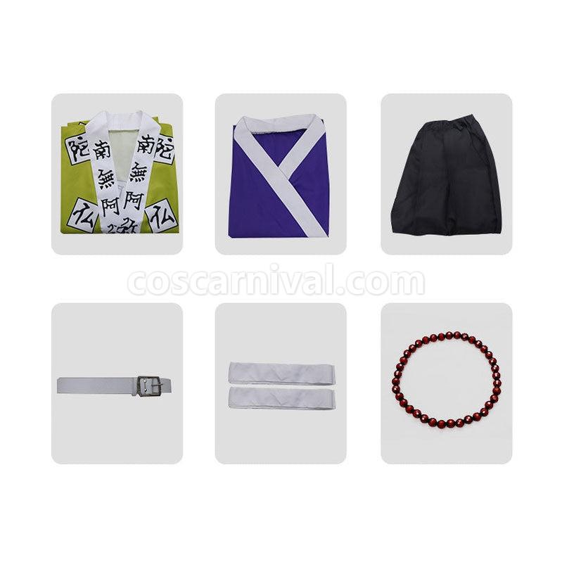 Demon Slayer Kimetsu no Yaiba Gyomei Himejima Fullset Cosplay Costumes coscarnival011115819