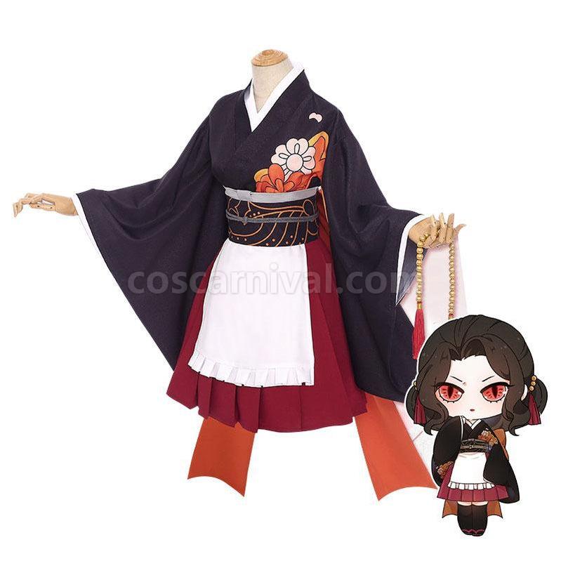Demon Slayer Kimetsu no Yaiba Kibutsuji Muzan Kimono Maid Outfit Cosplay Costumes coscarnival011117864