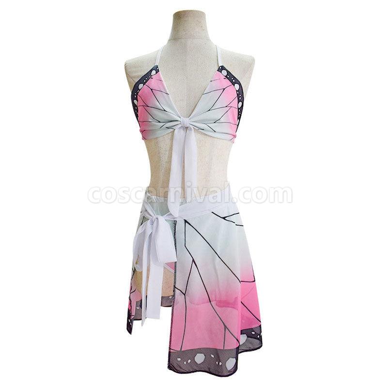 Demon Slayer Kimetsu no Yaiba Kochou Shinobu Swimsuit Cosplay Costumes coscarnival011110532