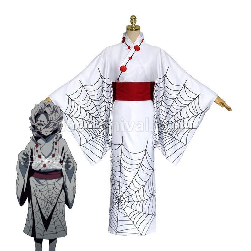Demon Slayer Kimetsu no Yaiba Rui Spider Kimono Cosplay Costumes coscarnival011118133