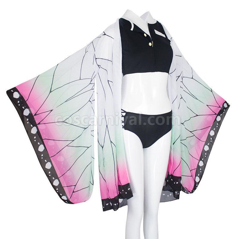 Demon Slayer Kimetsu no Yaiba Shinobu Kochou Swimsuit Cosplay Costumes coscarnival01117907