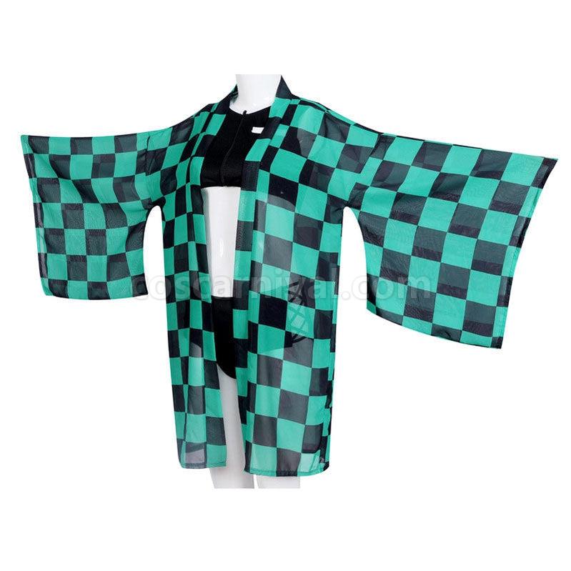 Demon Slayer Kimetsu no Yaiba Tanjirou Kamado Swimsuit Cosplay Costumes coscarnival011110502