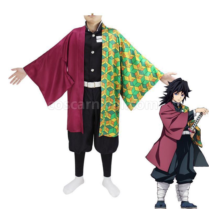 Demon Slayer Kimetsu no Yaiba Tomioka Giyuu Kimono Cosplay Costumes coscarnival011119290