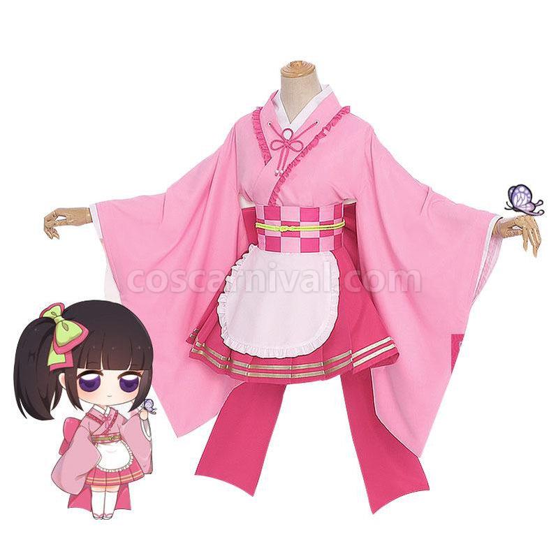 Demon Slayer Kimetsu no Yaiba Tsuyuri Kanawo Kimono Maid Outfit Cosplay Costumes coscarnival011117846
