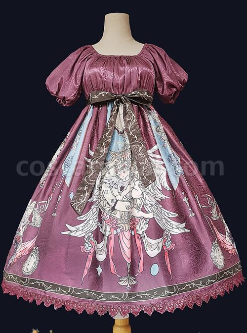 Distant-Bells-Series-OP-High-Waist-Classic-Lolita-Short-Sleeve-Dress-coscarnival-2991