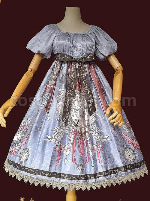 Distant-Bells-Series-OP-High-Waist-Classic-Lolita-Short-Sleeve-Dress-coscarnival-3000