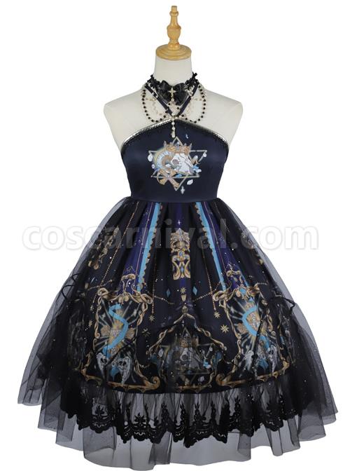 Divine Salvation Series Retro Gothic Lolita Sling Dress coscarnival