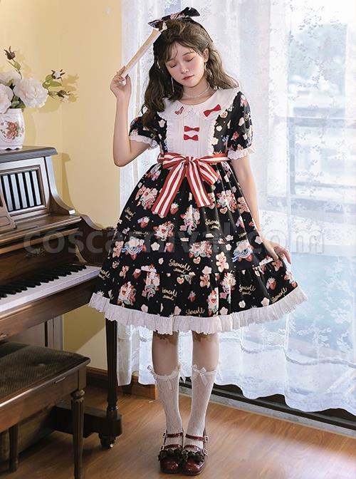 Doll-Collar-Lace-Bear-Strawberry-Print-Puff-Sleeve-Bow-Red-And-White-Striped-Belt-Sweet-Lolita-Short-Sleeve-Dress-coscarnival-1483.jpg