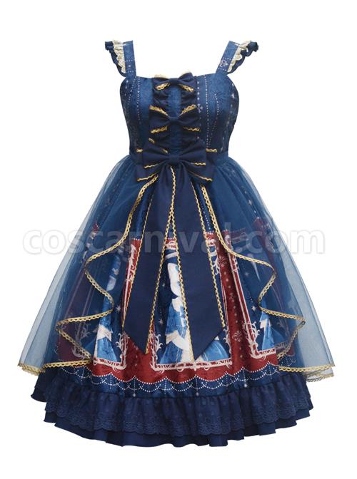 Earl-Cat-Lady-Series-JSK-Bowknot-Classic-Lolita-Sling-Dress-coscarnival-2987