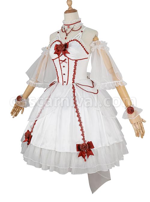Elegant-And-Delicate-Red-Jacquard-Lace-Pure-White-Slim-Court-Style-JSK-Detachable-Flared-Sleeves-Classic-Lolita-Dress-Set-coscarnival-2932