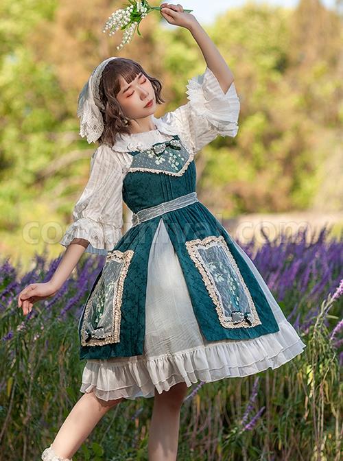 Elegant-Embroidered-Lace-Rose-Jacquard-Fabric-Ruffle-Hem-Classic-Lolita-Sleeveless-Dress-coscarnival-2974