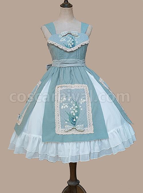 Elegant-Embroidered-Lace-Rose-Jacquard-Fabric-Ruffle-Hem-Classic-Lolita-Sleeveless-Dress-coscarnival-2998