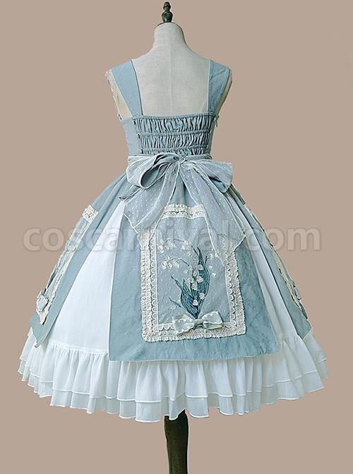 Elegant-Embroidered-Lace-Rose-Jacquard-Fabric-Ruffle-Hem-Classic-Lolita-Sleeveless-Dress-coscarnival-3008