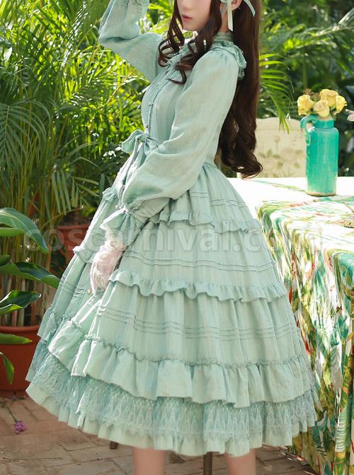 Elegant-Little-High-Collar-Jacquard-Ruffle-Long-Sleeve-Classic-Lolita-Long-Style-Dress-coscarnival-3982
