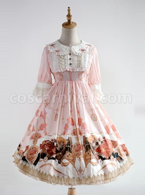 Elegant-Printing-Doll-Collar-Classic-Lolita-Short-Sleeve-Dress-coscarnival-15