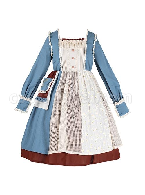 Elegant-Square-Neck-Autumn-Winter-Embroidered-Pocket-Asymmetrical-Hem-Design-Classic-Lolita-Long-Sleeve-Dress-coscarnival-2889