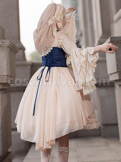Eternal-Life-Song-Series-Spring-Chiffon-Lace-Stitching-Cross-Halloween-Classic-Lolita-Sleeveless-Dress-coscarnival-2865