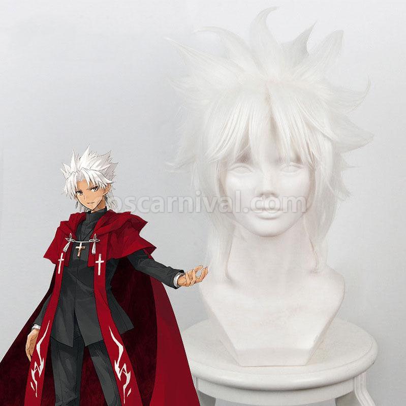 FGO Fate Grand Order Amakusa Shirou Tokisada Shirou Kotomine White Cosplay Wig coscarnival011117526